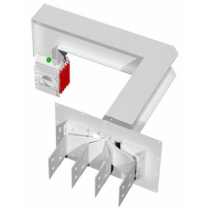 Exit bars element + horizontal and vertical elbow XCP-HP (Cu). Type 7 - In= 800A