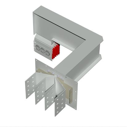 Exit bars element + horizontal and vertical elbow XCP-HP (Cu). Type 7 - In= 2500A