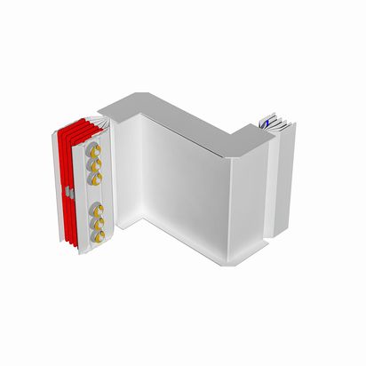 Double horizontal elbow XCP-HP (Cu). Right Type 1 - In= 4000A