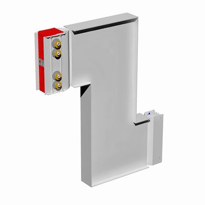 Double vertical elbow XCP-HP (Cu). Right Type 2 - In= 3200A