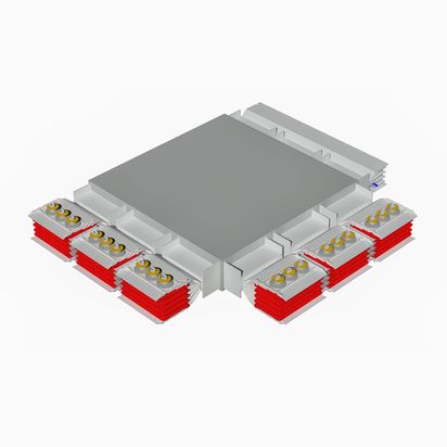 T vertical element XCP-HP (Cu). Type 2 - In= 6300A