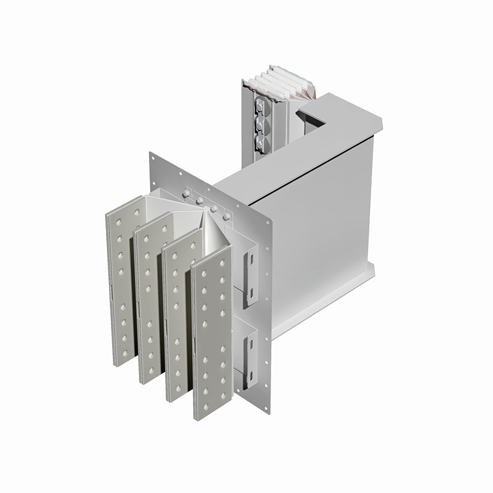 Exit bars element + horizontal elbow XCP-HP (Cu). Type 4 - In= 5000A