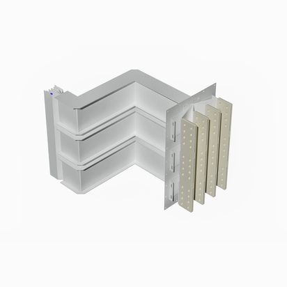 Exit bars element + double horizontal elbow XCP-HP (Cu). Type 2 - In= 6300A