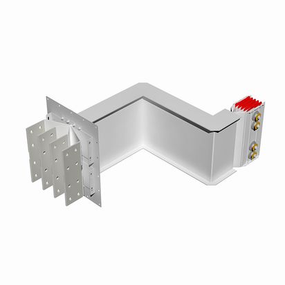 Exit bars element + double horizontal elbow XCP-HP (Cu). Type 4 - In= 3200A