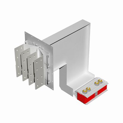 Exit bars element + vertical and horizontal elbow XCP-HP (Cu). Type 5 - In= 3200A