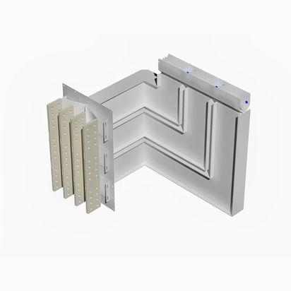 Exit bars element + horizontal and vertical elbow XCP-HP (Cu). Type 2 - In= 6300A