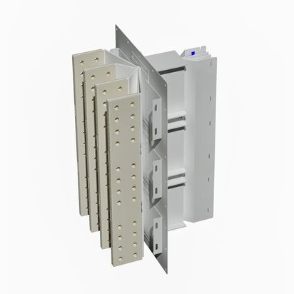 Connection interface with exit bars XCP-S (Cu). Right Type 2 standard - In= 6300A