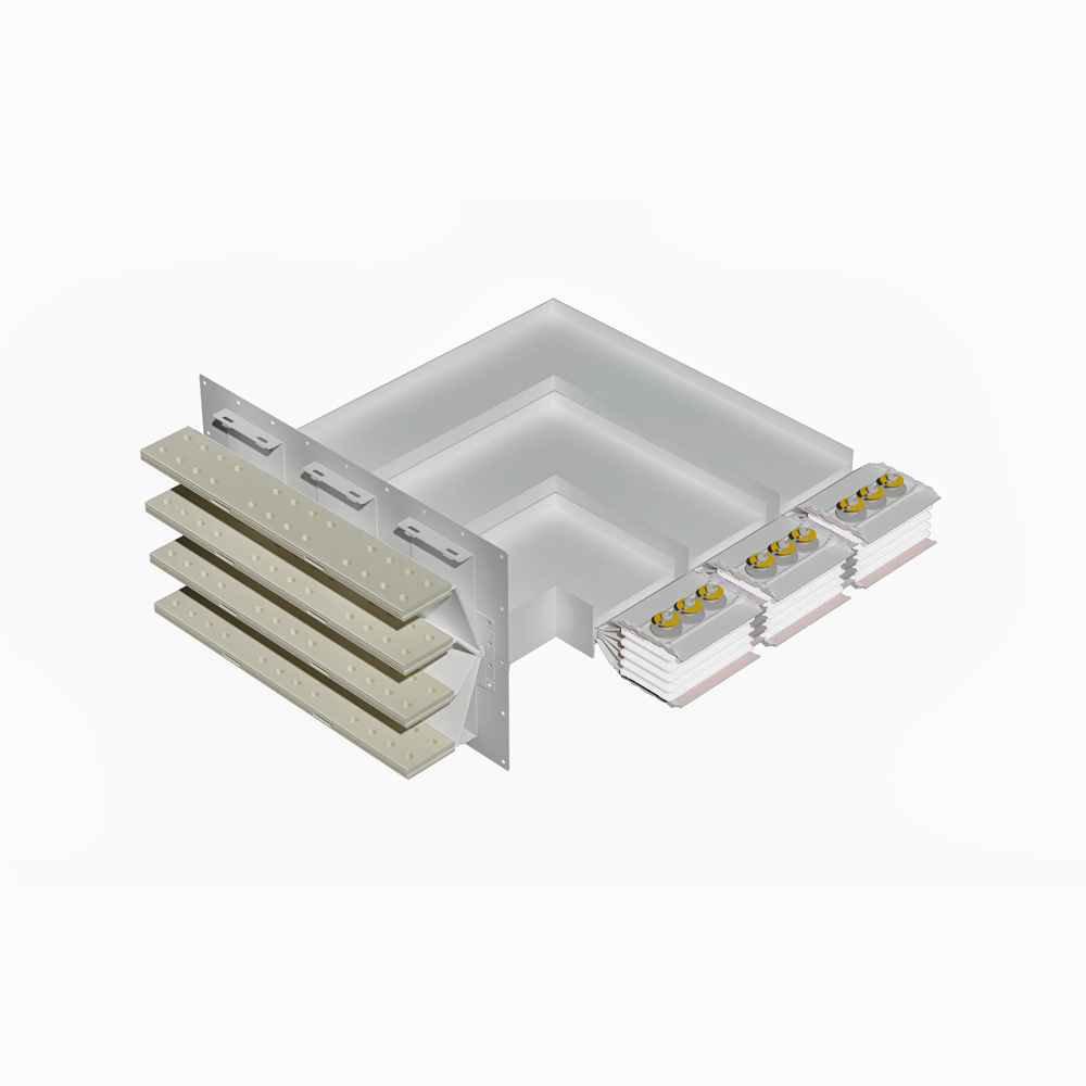 Exit bars element + vertical elbow XCP-S (Cu). Type 4 - In= 6300A