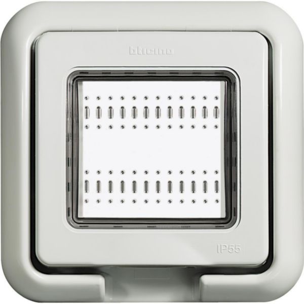 Cover IP55 for flush-mounting box 502E - grey RAL7035