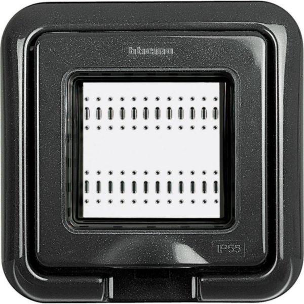 Cover IP55 for flush-mounting box 502E - anthracite
