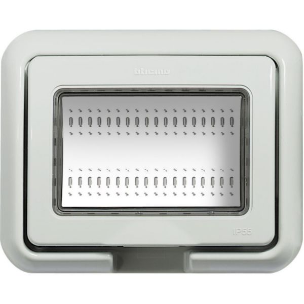 Cover IP55 for flush-mounting box 503E - grey RAL7035