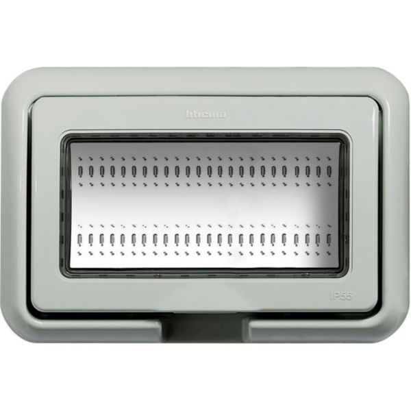 Cover IP55 for flush-mounting box 504E - grey RAL7035