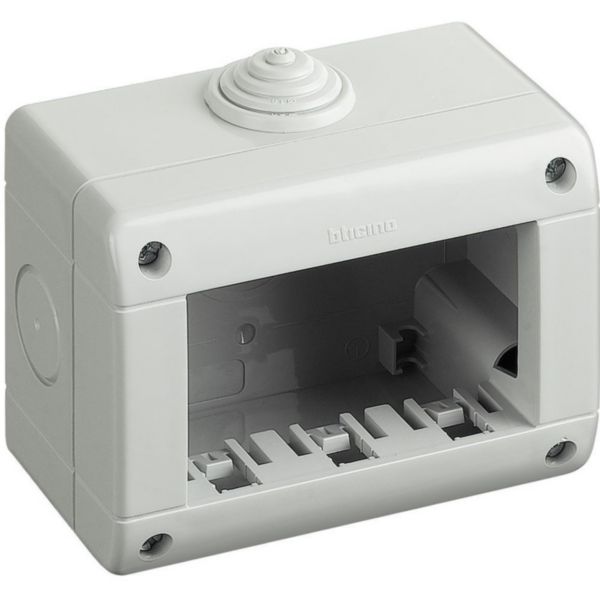 Box IP40 (base + Cover) - 3 modules Matix