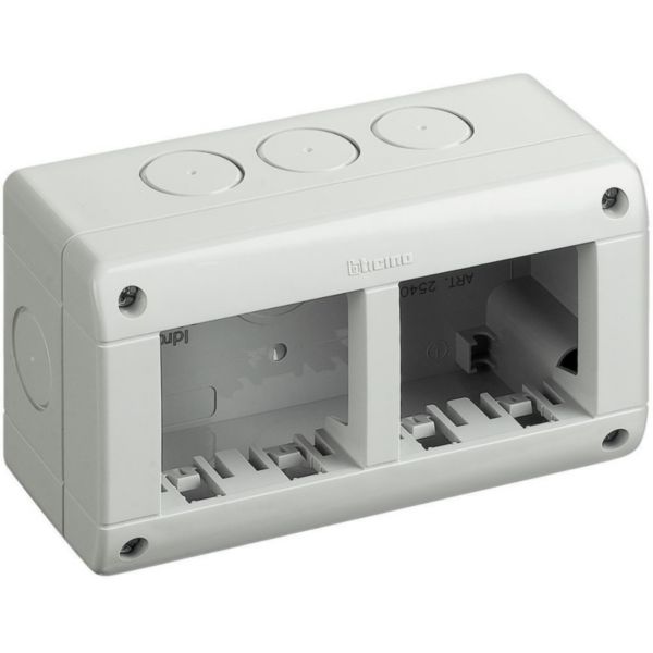 Box IP40 (base + Cover) - 2+2 modules Matix