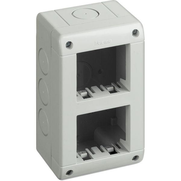 Box IP40 (base + Cover) vertical - 2+2 modules Matix