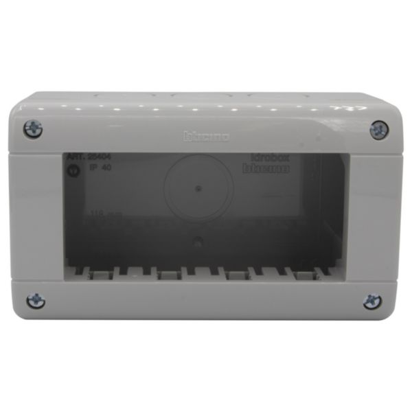 Box IP40 (base + Cover) - 4 modules Matix