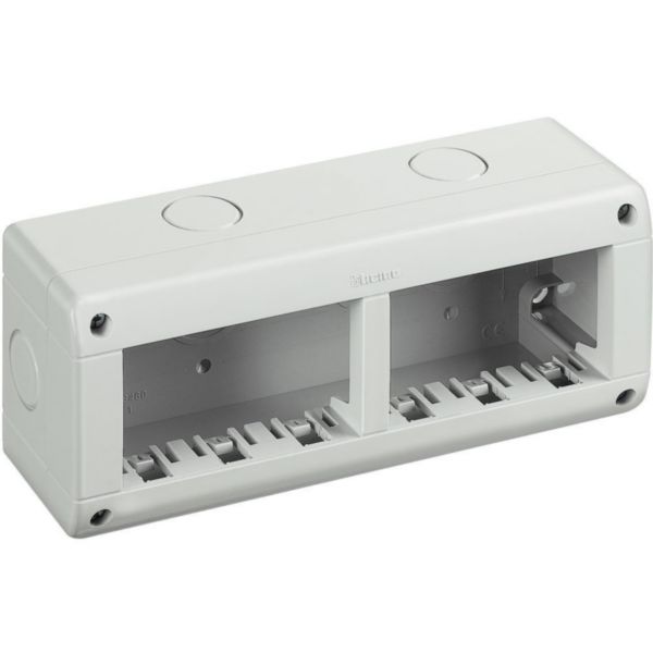 Box IP40 (base + Cover) - 3+3 modules Matix