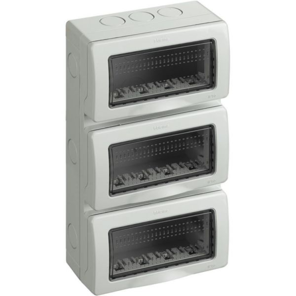 Box IP55 (base + Cover) vertical - for 4+4+4 modules Matix