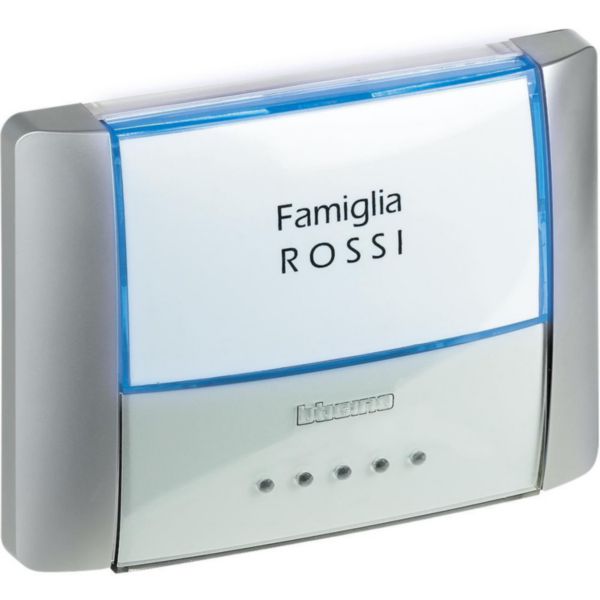Pushbutton with name plate 10A 250Vac with led