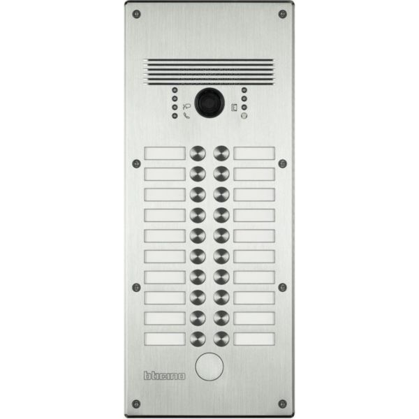 Linea 300 Monobloc vandal-resistant video entrance panel up to 20 calls