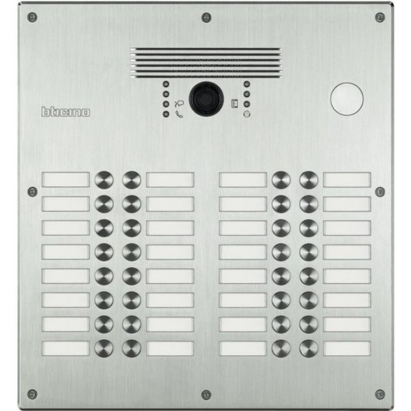Linea 300 Monobloc vandal-resistant video entrance panel up to 32 calls
