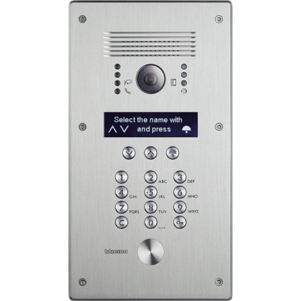 Linea 300 monobloc digital call entrance panel - Inox finish