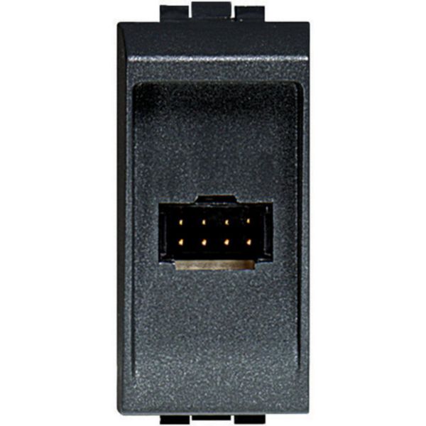 8-way socket for internal units tabletop installation - LivingLight anthracite