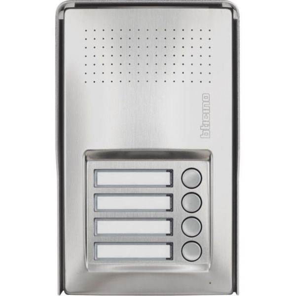 Linea 100 audio entrance panel with 4 Pushbutton