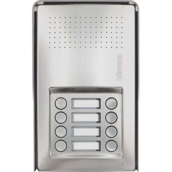 Linea 100 audio entrance panel with 8 Pushbutton