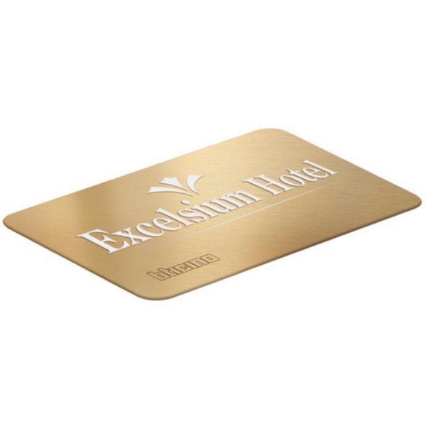 Credit card keycard (ISO 50x80 mm).