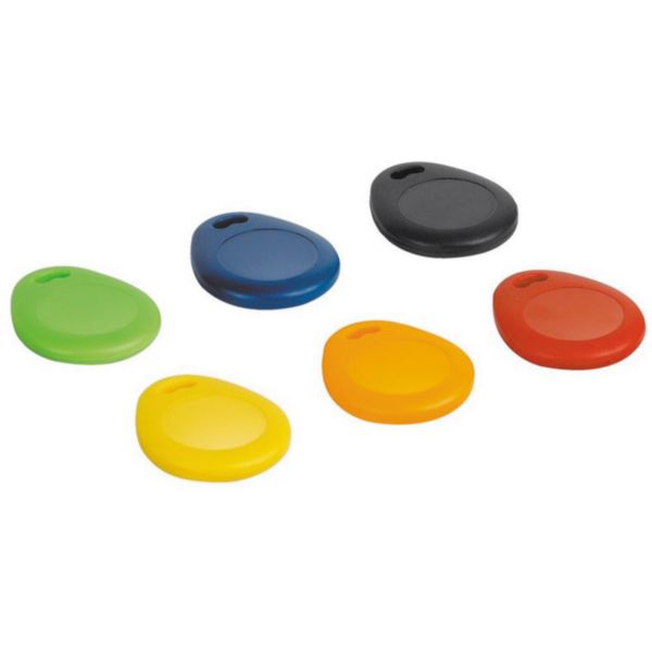 Set of 6 coloured RFID badge