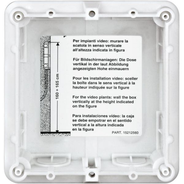 Flush-mounting box 1 module 