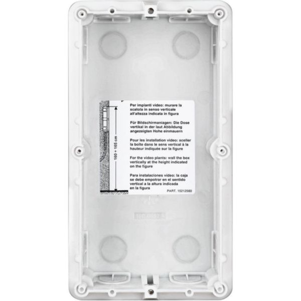 Flush-mounting box 2 modules