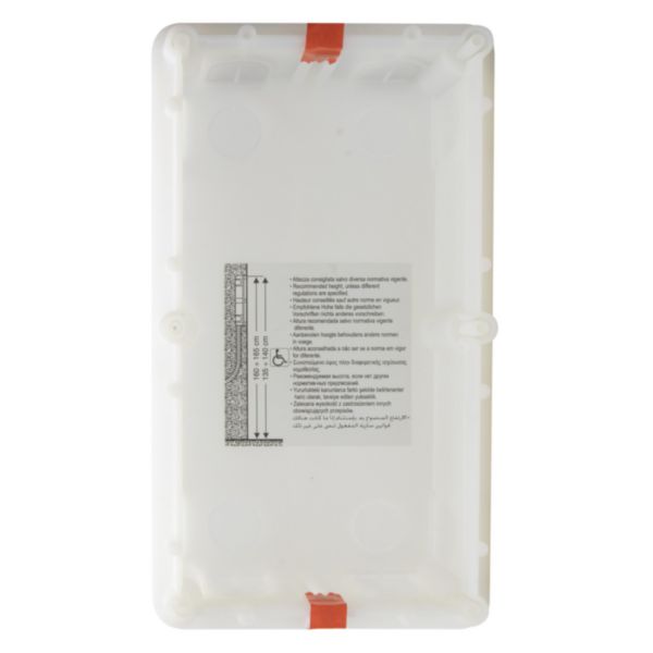 Flush-mounting box 2 modules