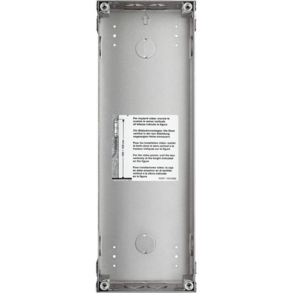 Flush-mounting tear-resistant steel box 3 modules Sfera Robur