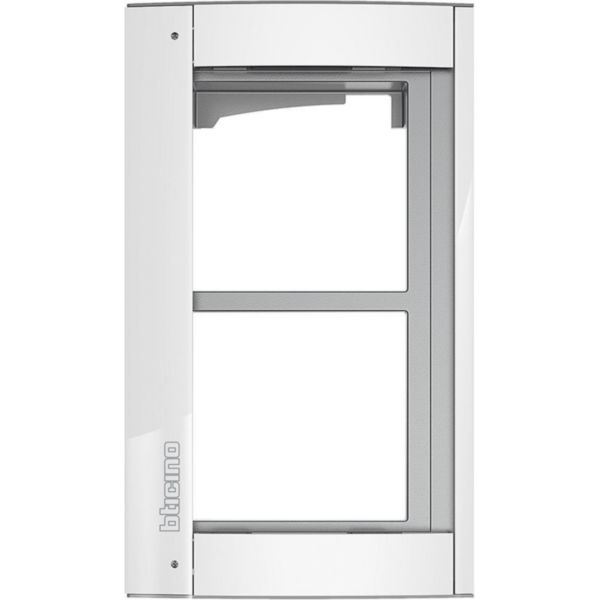 Sfera New frame + surround plate 2 modules - Allwhite