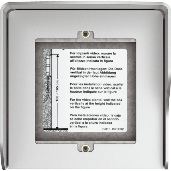 Wall-mounting box 1 module with integrated rainshield - Allmetal