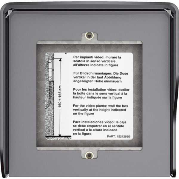 Wall-mounting box 1 module with integrated rainshield - Allstreet