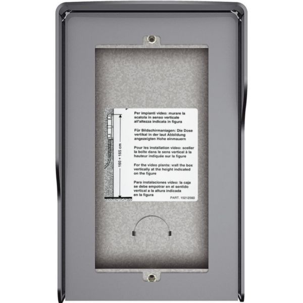 Wall-mounting box 2 modules with integrated rainshield - Allstreet
