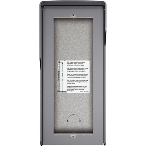 Wall-mounting box 3 modules with integrated rainshield - Allstreet