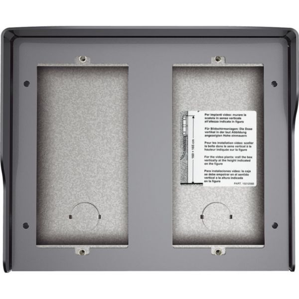Wall-mounting box 4 modules with integrated rainshield - Allstreet