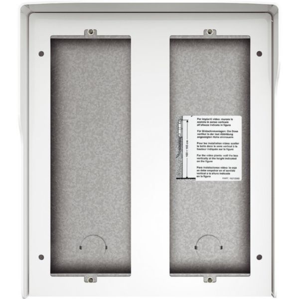 Wall-mounting box 9 modules with integrated rainshield - Allstreet