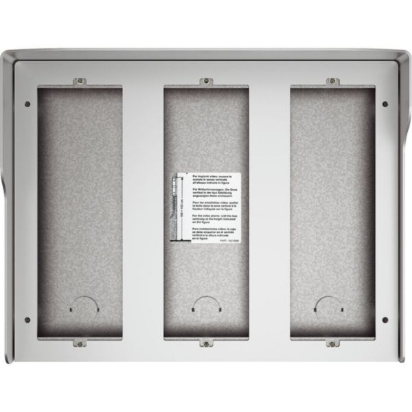 Wall-mounting box 6 modules with integrated rainshield - Allstreet