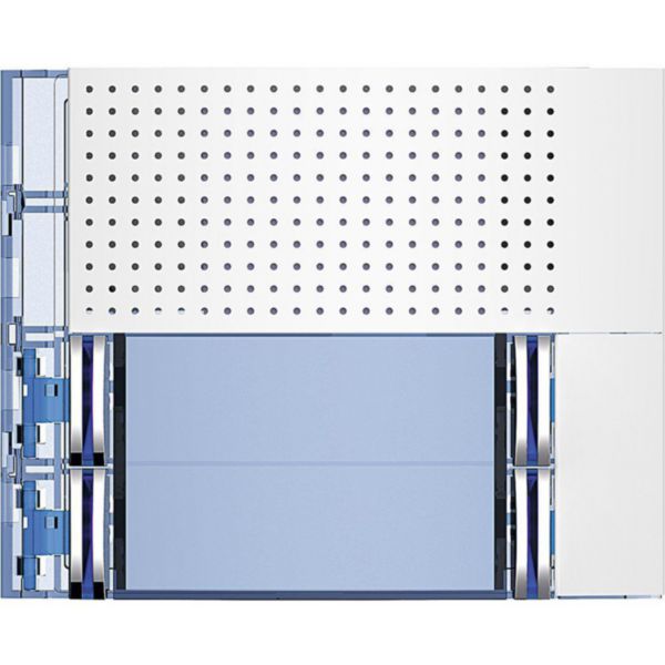 Sfera New speaker module Front cover with 4 Pushbutton on double column - Allwhite