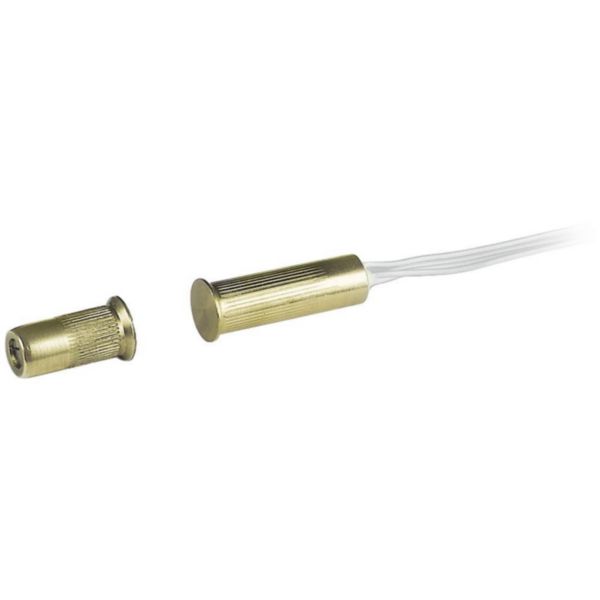 NC electromagnetic contact interface detectors for non ferromagnetic material windows and doors.