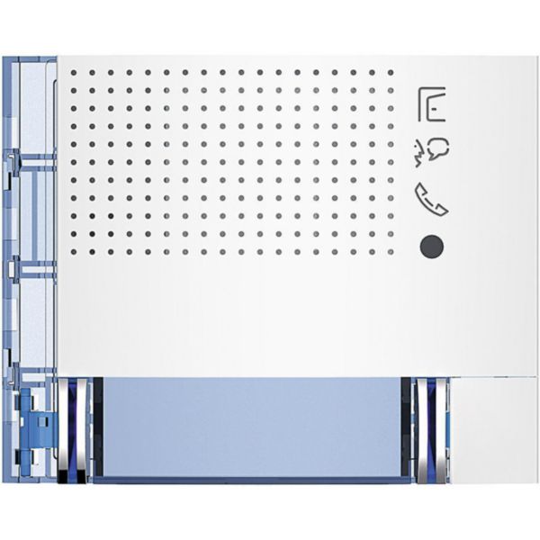 Sfera New speaker module Front cover with 2 Pushbutton on double column - Allwhite