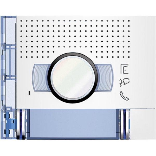 Sfera New audio video module Front cover with 2 Pushbutton - Allwhite