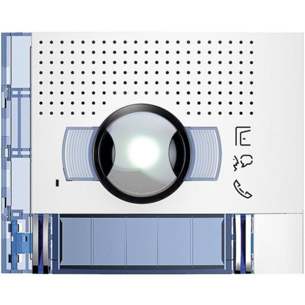 Sfera New wide angle A/V Front cover with 2 Pushbutton on double row - Allwhite