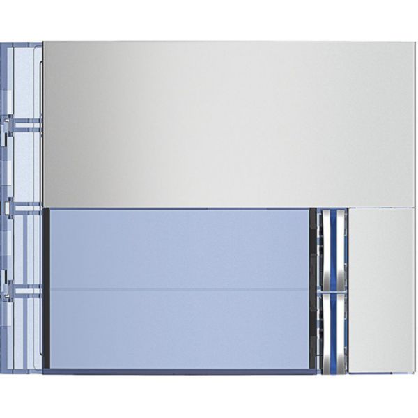 Sfera New Cover plate for 2 Pushbutton on single column - Allmetal