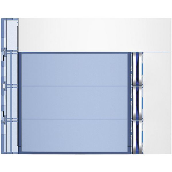 Sfera New 3-Pushbutton module Front cover - Allwhite